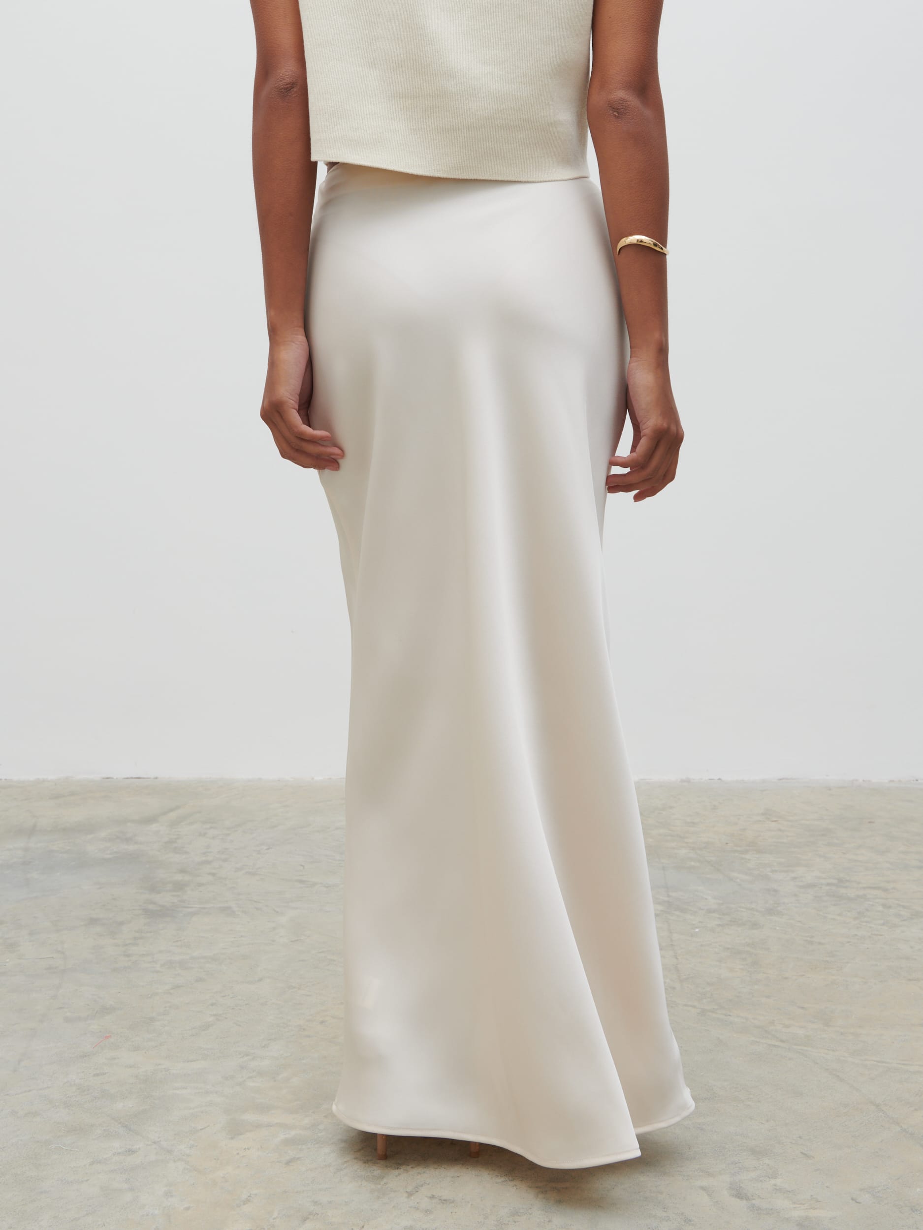 Breya Maxi Skirt - Oyster