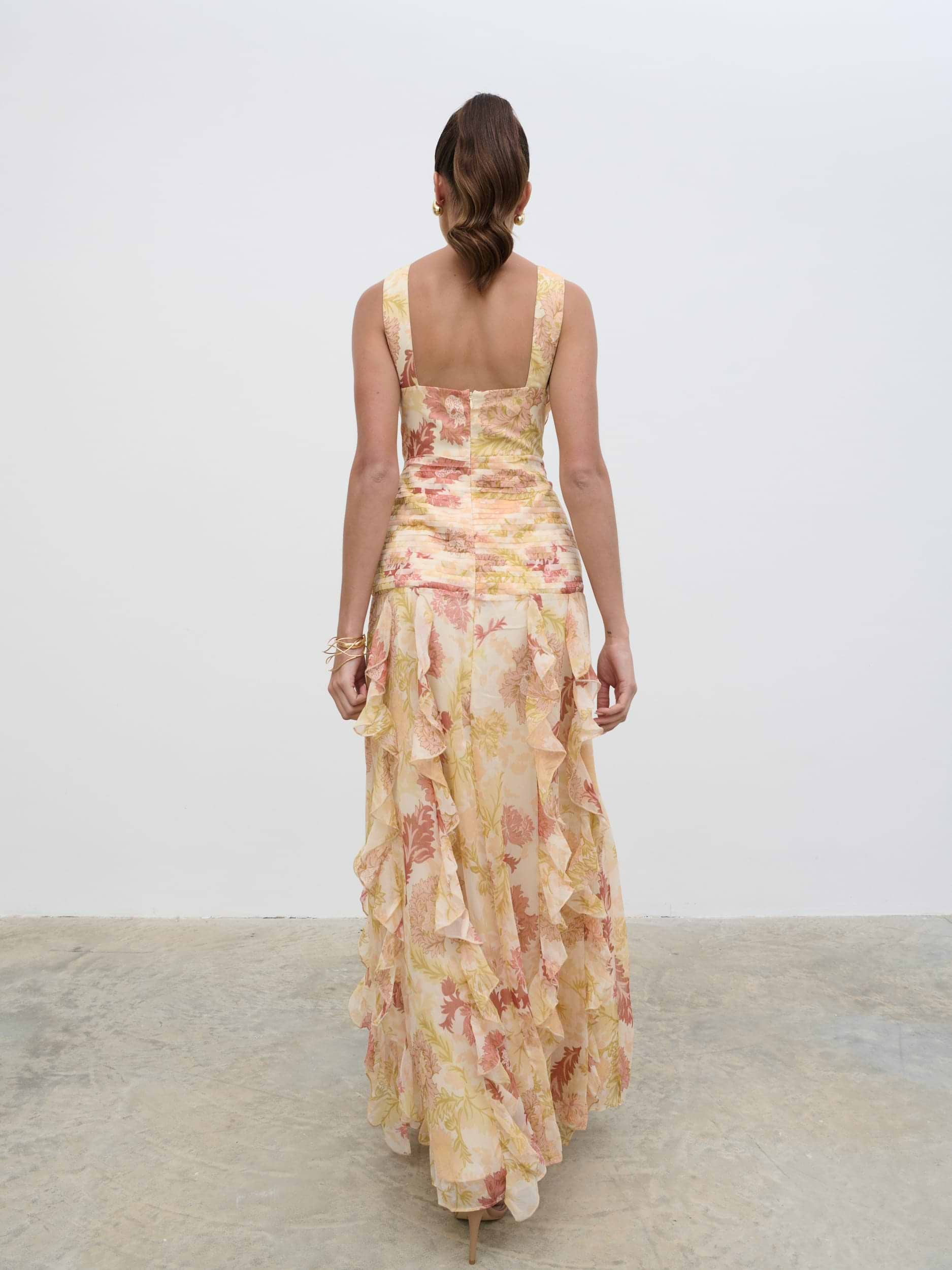 Brielle Maxi Dress - Terracotta Petal