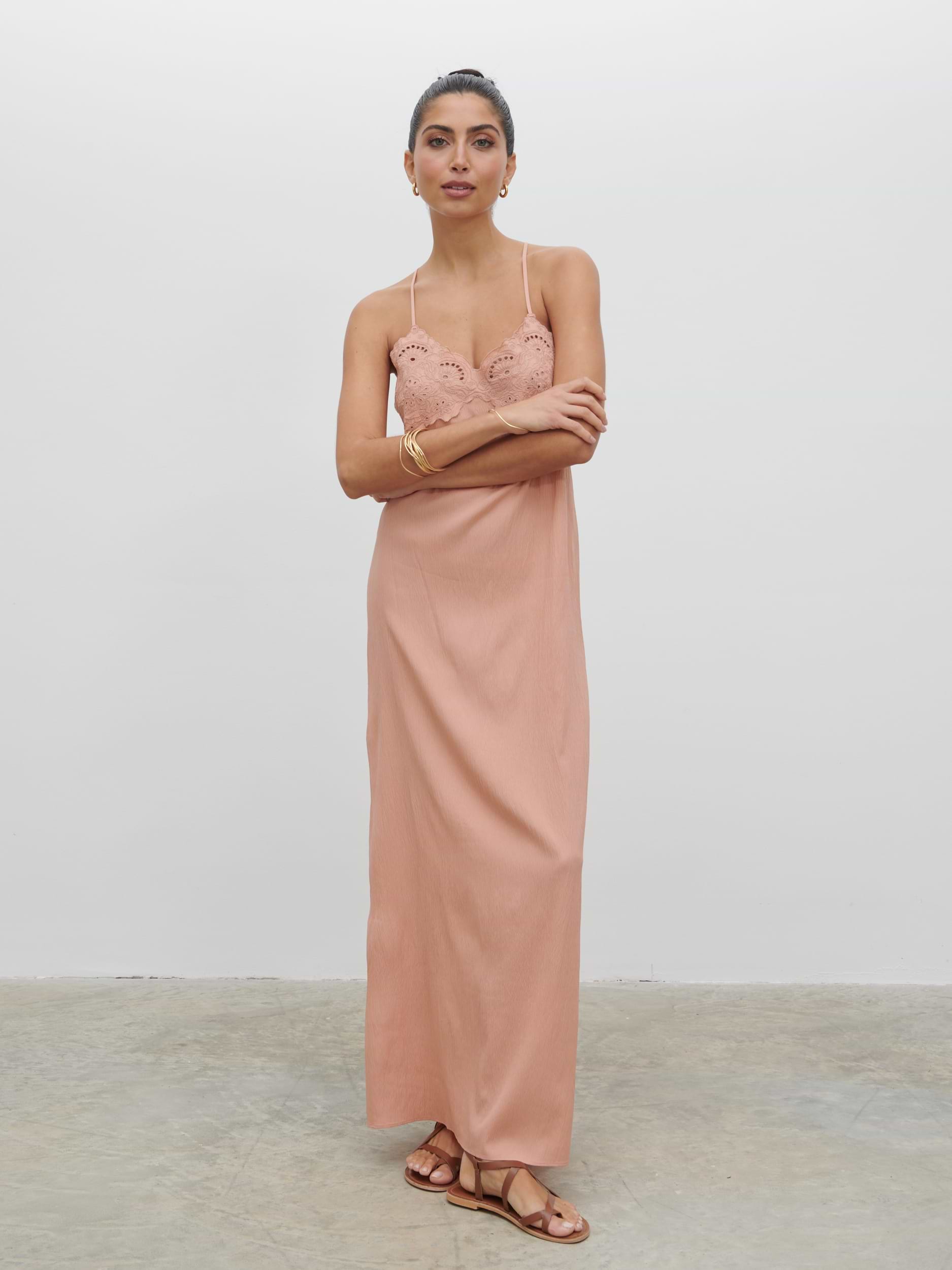 Davina Maxi Dress - Dusty Rose
