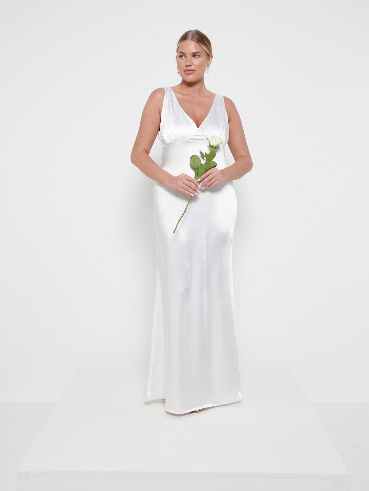 Esmee Maxi Bridesmaid Dress - Matte Ivory