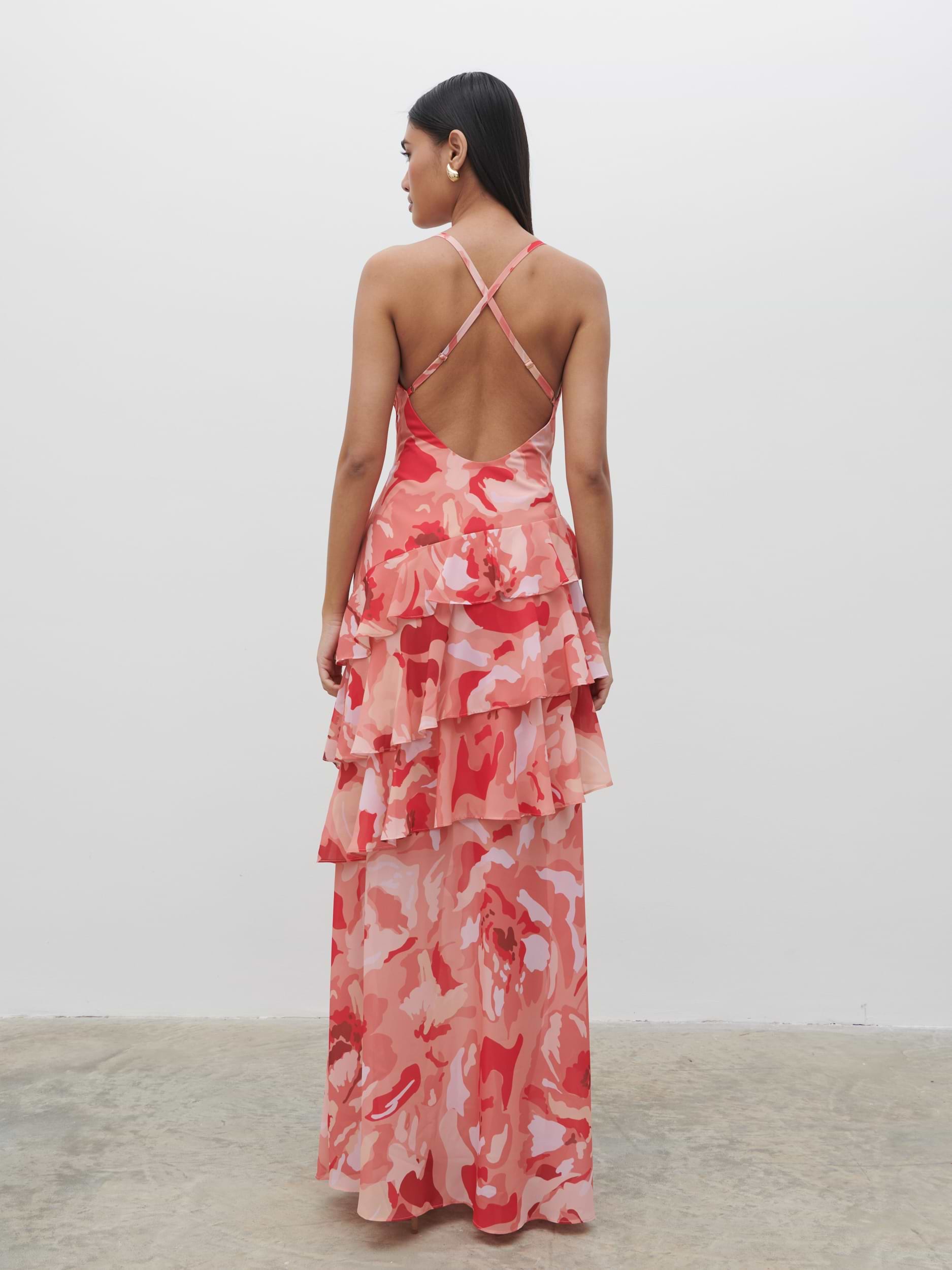Hettie Maxi Dress - Abstract Multi Floral