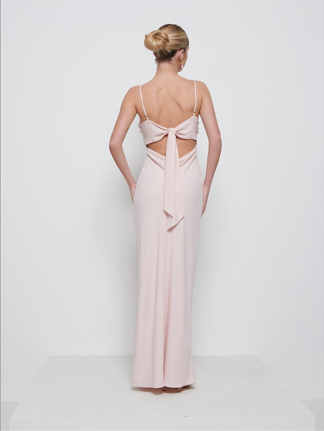 Kehlani Twist Cami Bridesmaid Dress - Blush