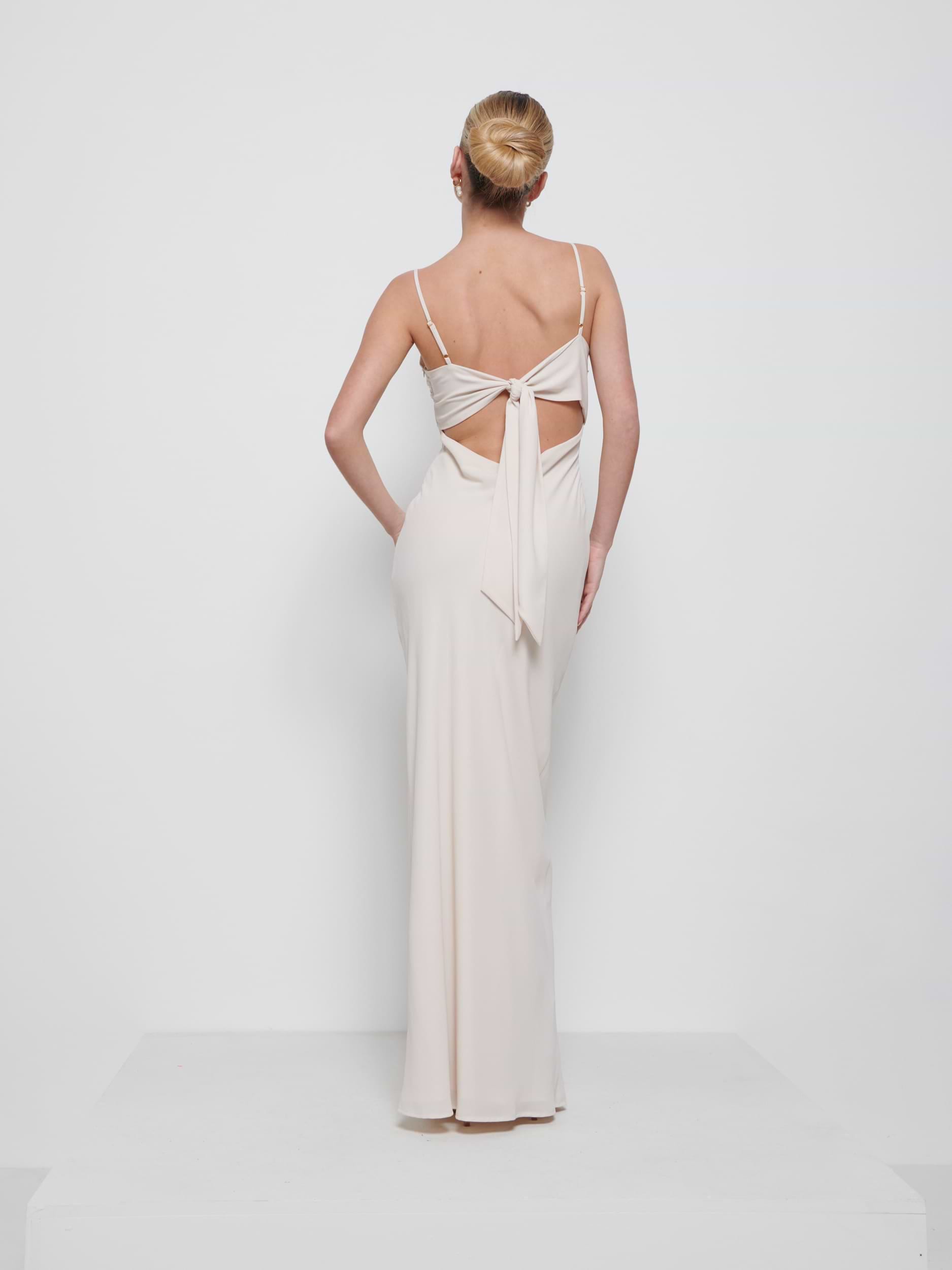 Kehlani Twist Cami Bridesmaid Dress - Champagne