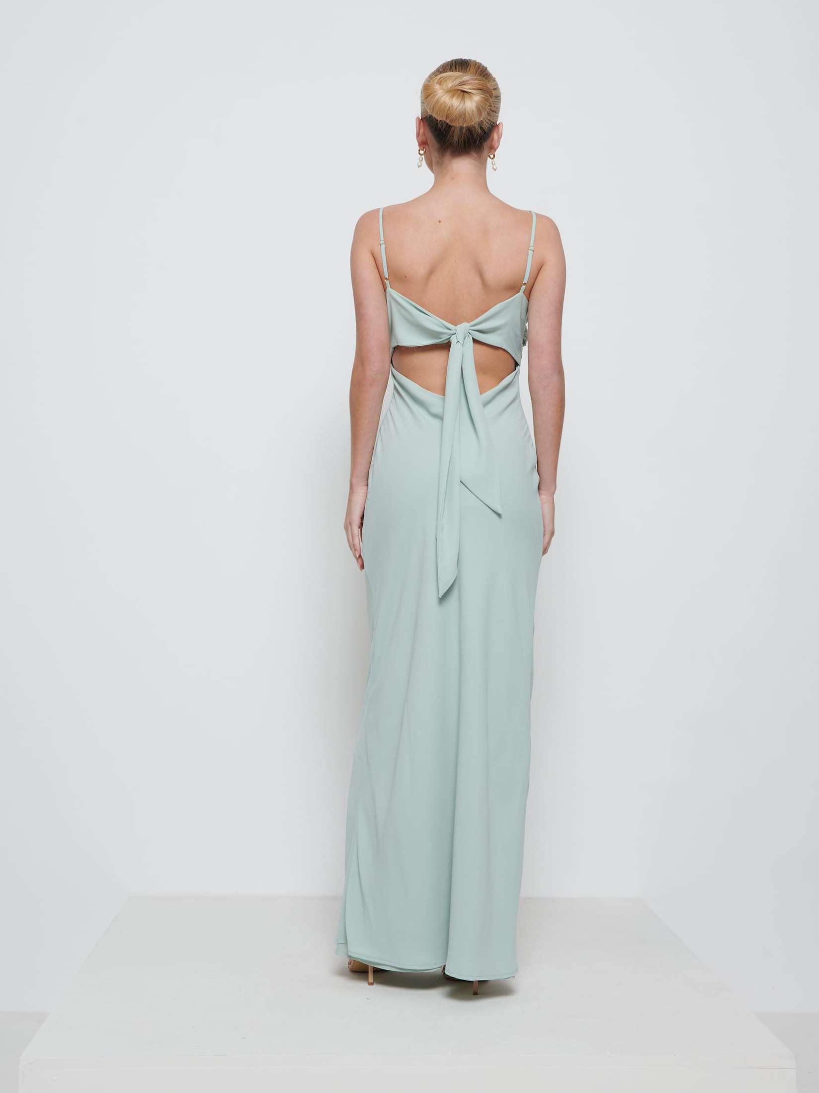 Kehlani Twist Cami Bridesmaid Dress - Sage