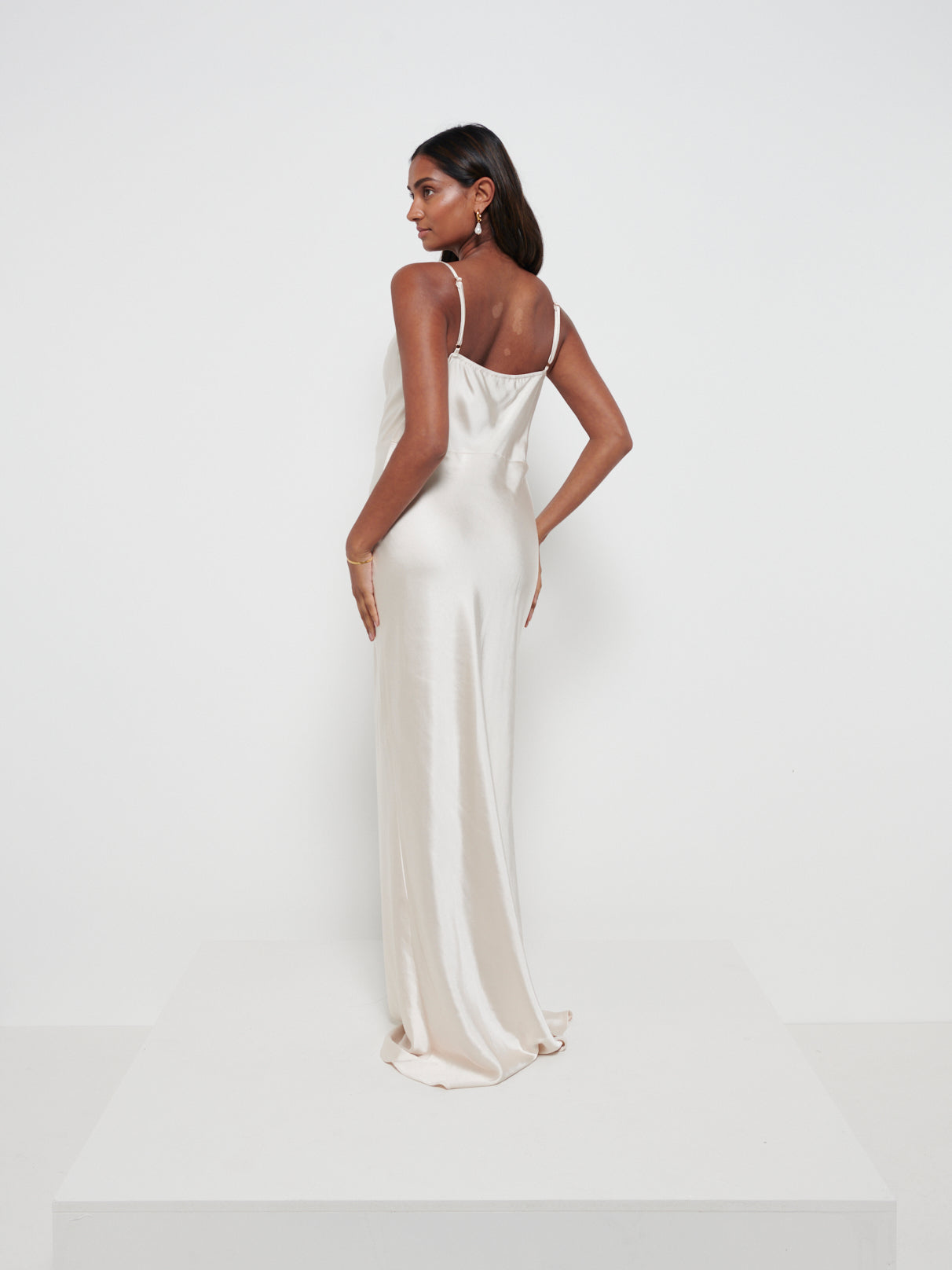 Keisha Maxi Bridesmaid Dress - Matte Champagne