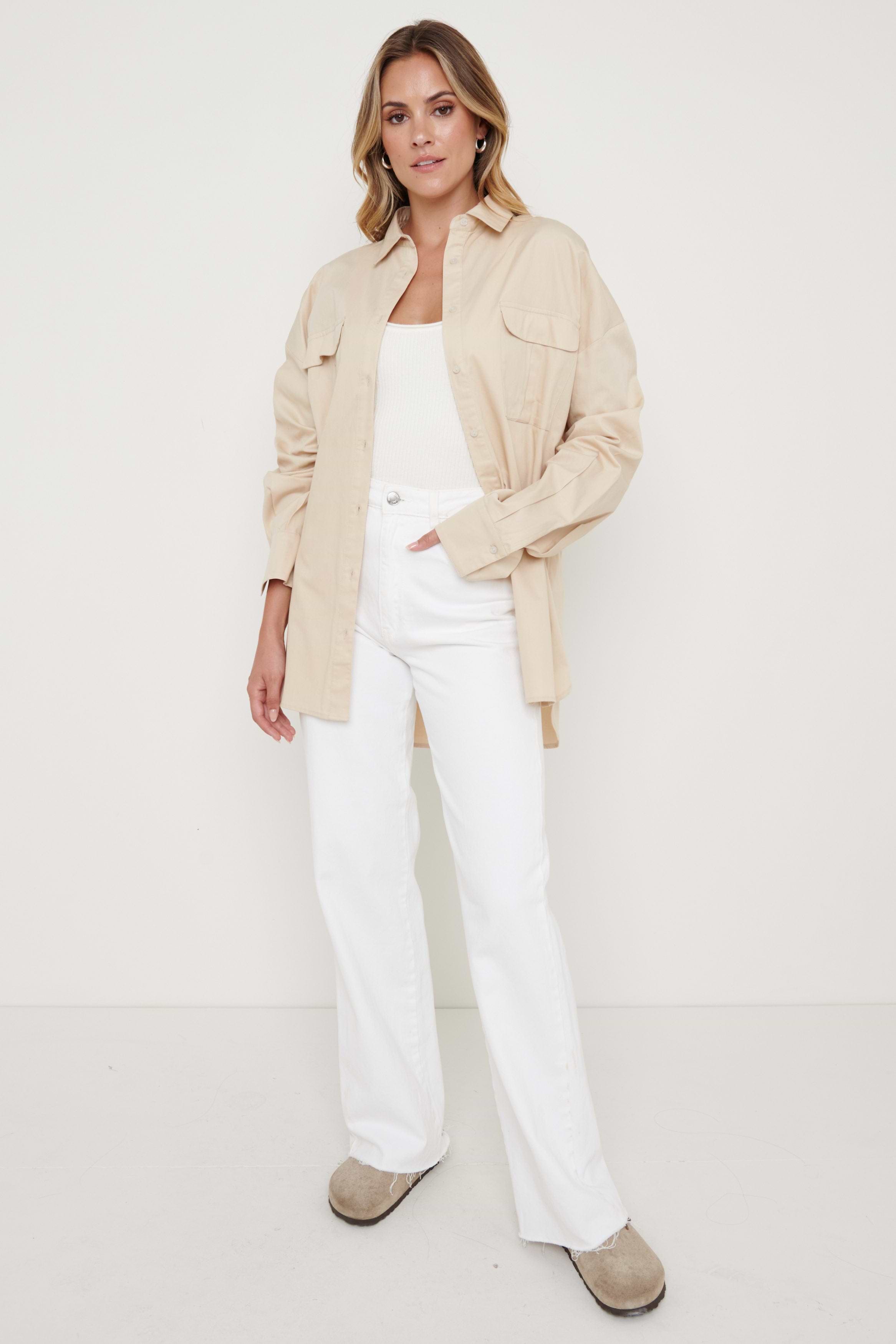 Max Utility Shirt - Beige