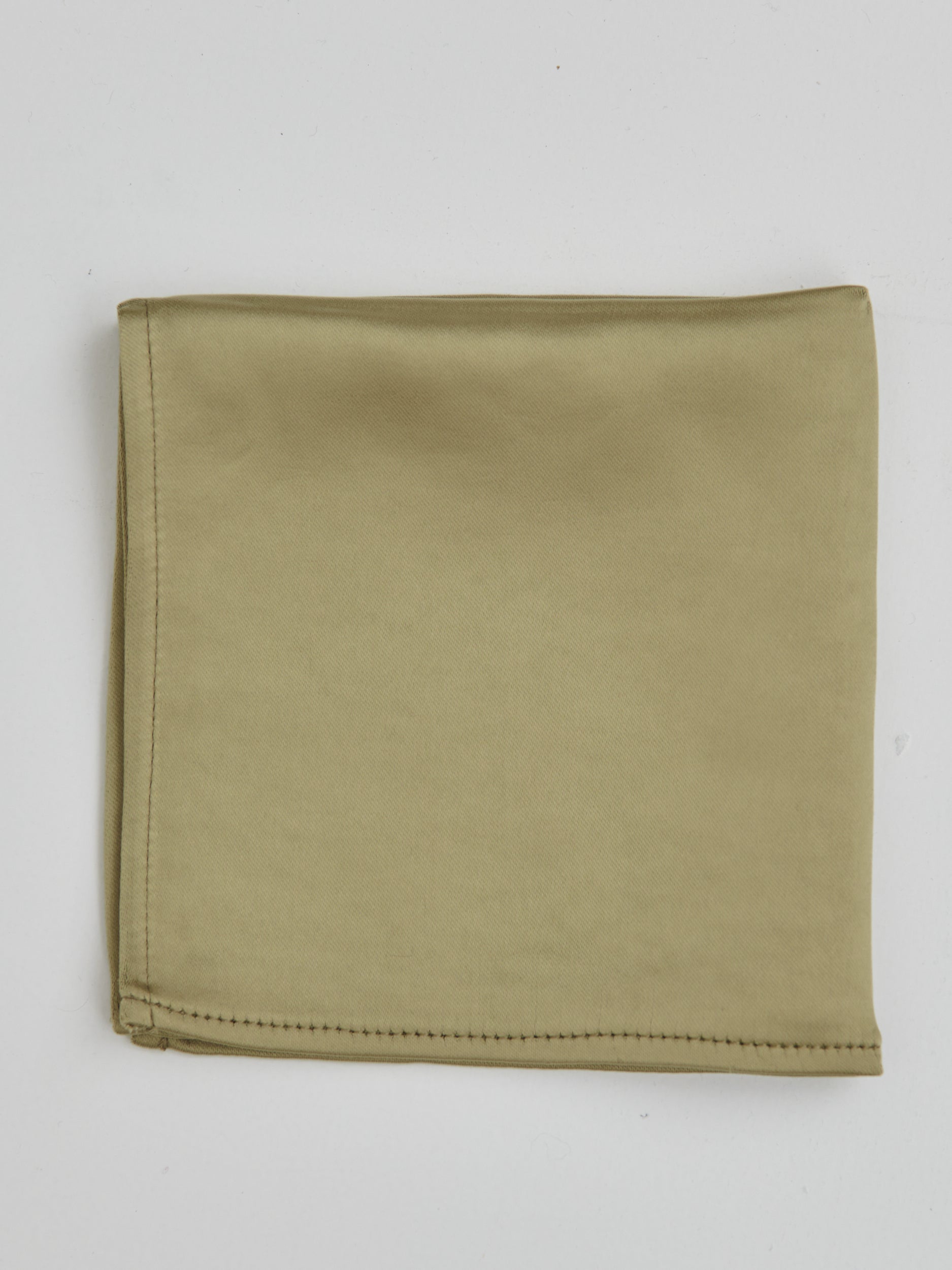 Satin Pocket Square - Olive