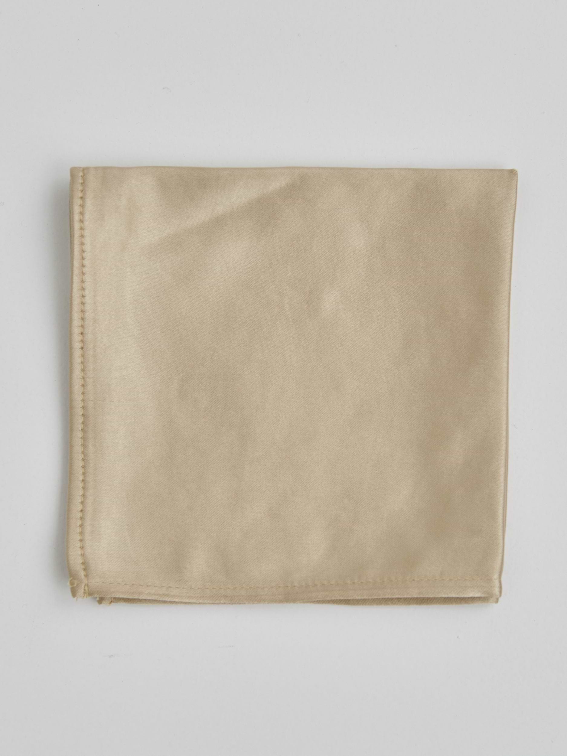 Satin Pocket Square - Bronze