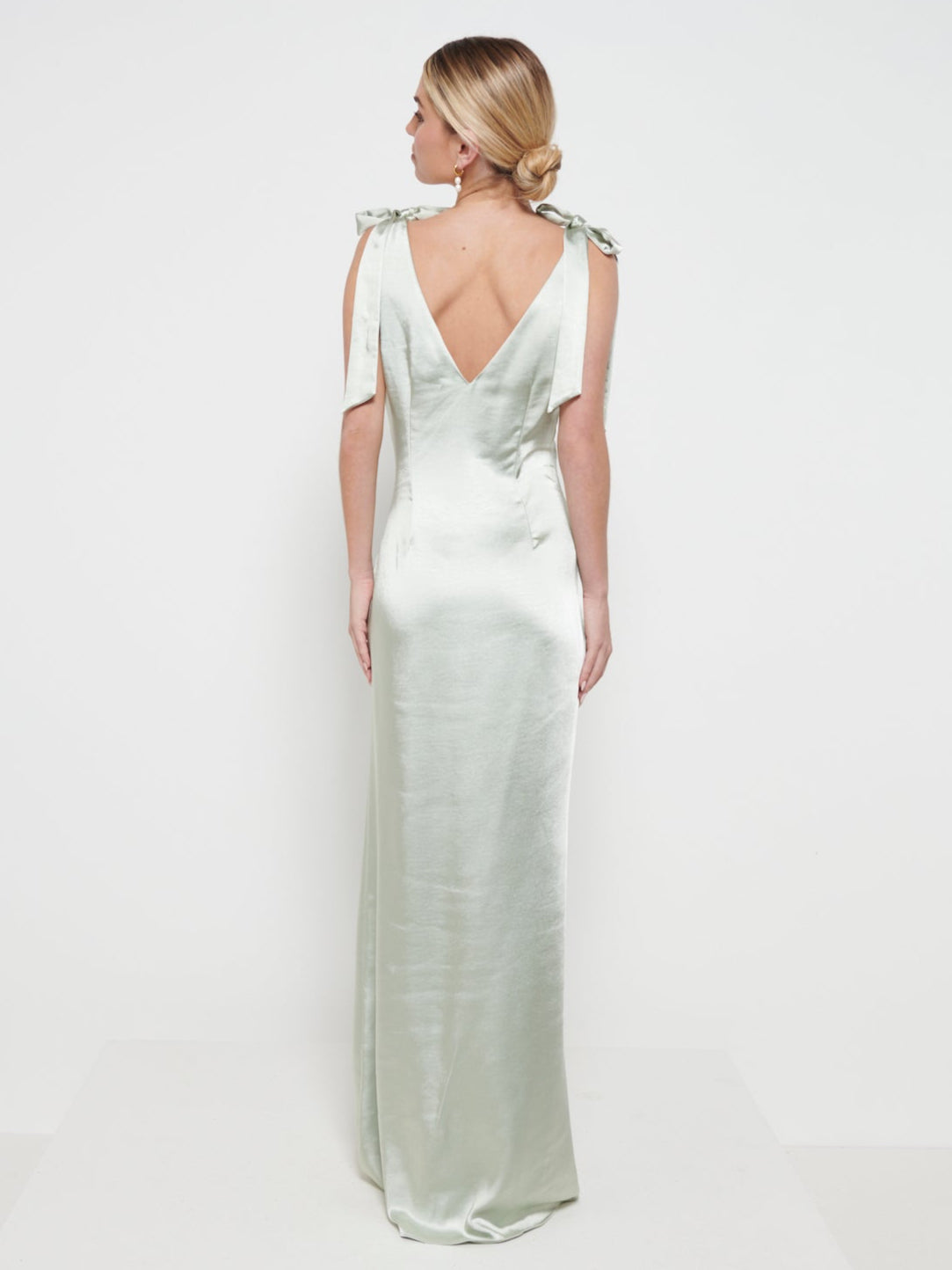 Piper Tie Maxi Bridesmaid Dress - Matte Sage