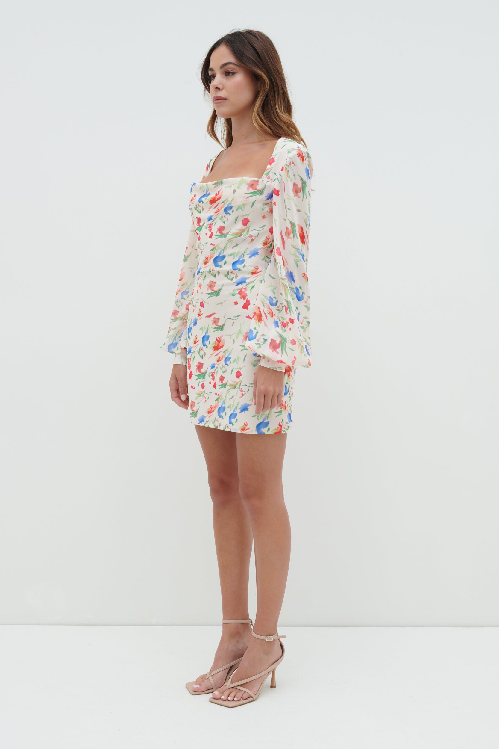 Talullah Cowl Neck Mini Dress - Dainty Floral