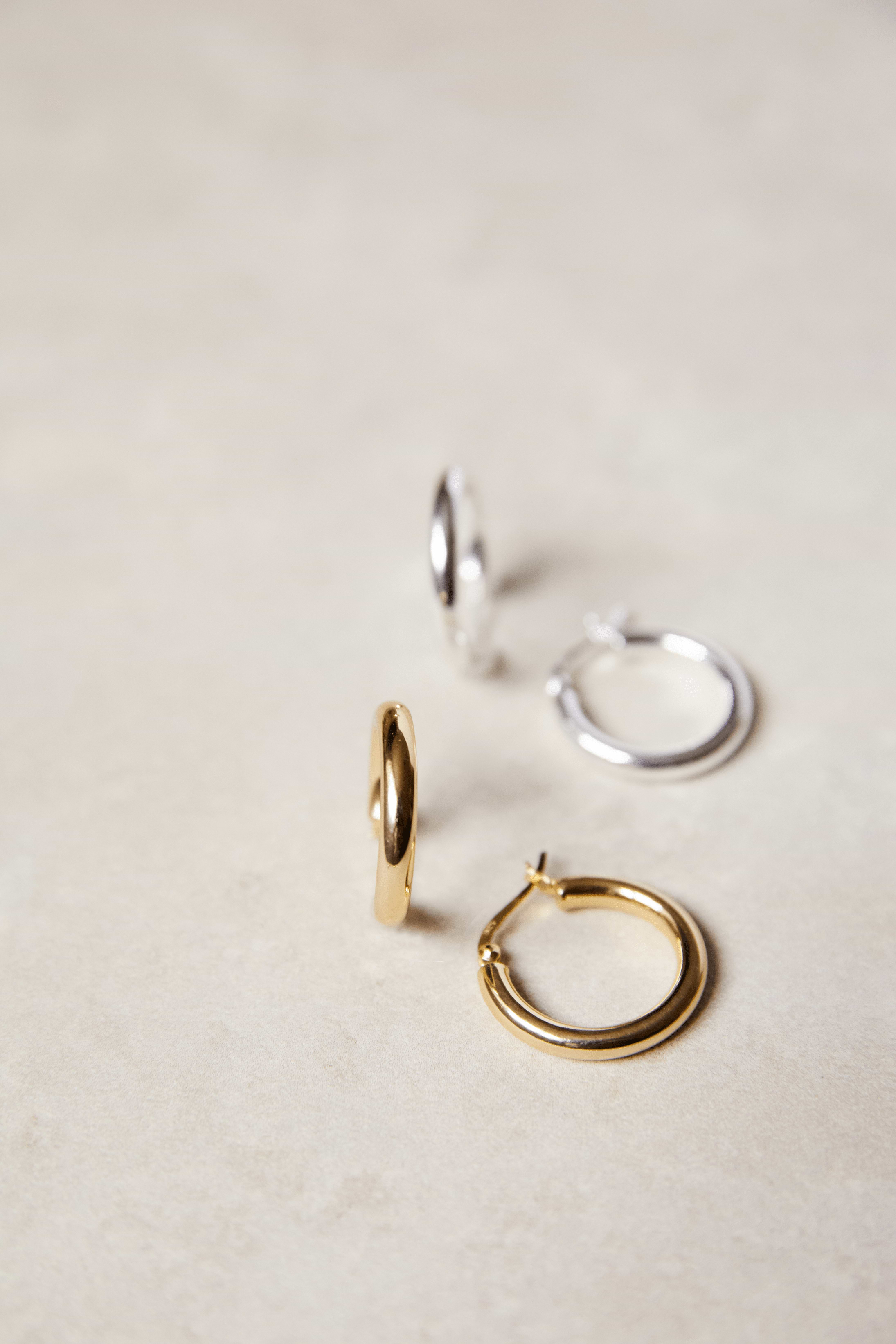 Eshe Everyday Earrings - Recycled Silver Gold Plated