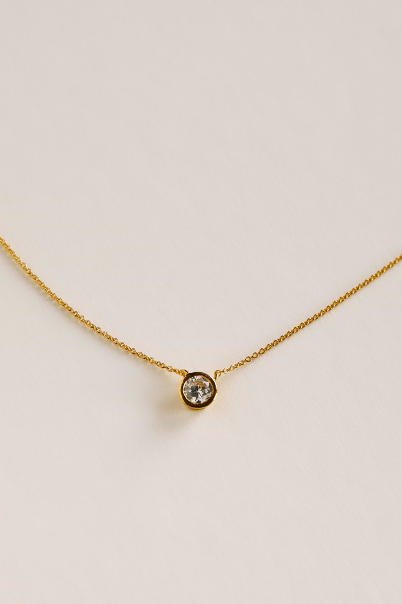 Zyanna Gem Stone Necklace - Recycled Silver Gold Plated